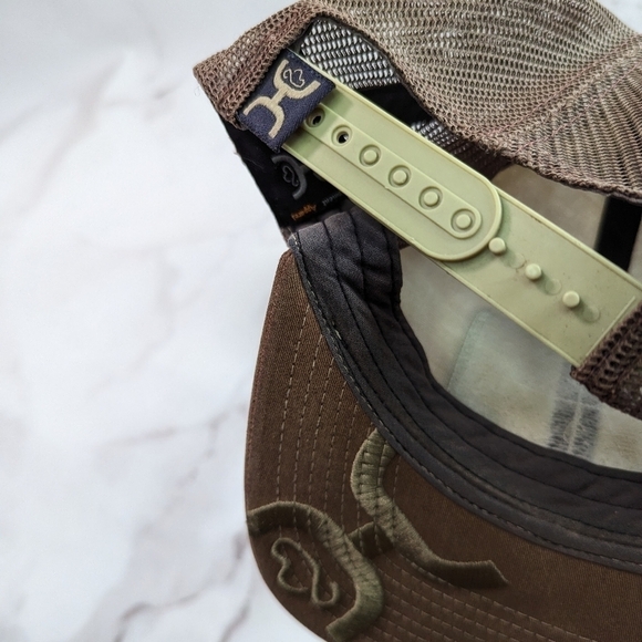 Hooey Trucker Hat Snap Back Mesh Brown White Original Classic O Embroide… - Picture 3 of 9